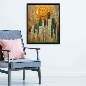 Emerald Valley City - Luxury Wall Art