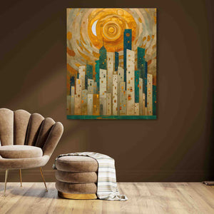 Emerald Valley City - Luxury Wall Art