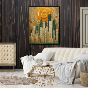 Emerald Valley City - Luxury Wall Art