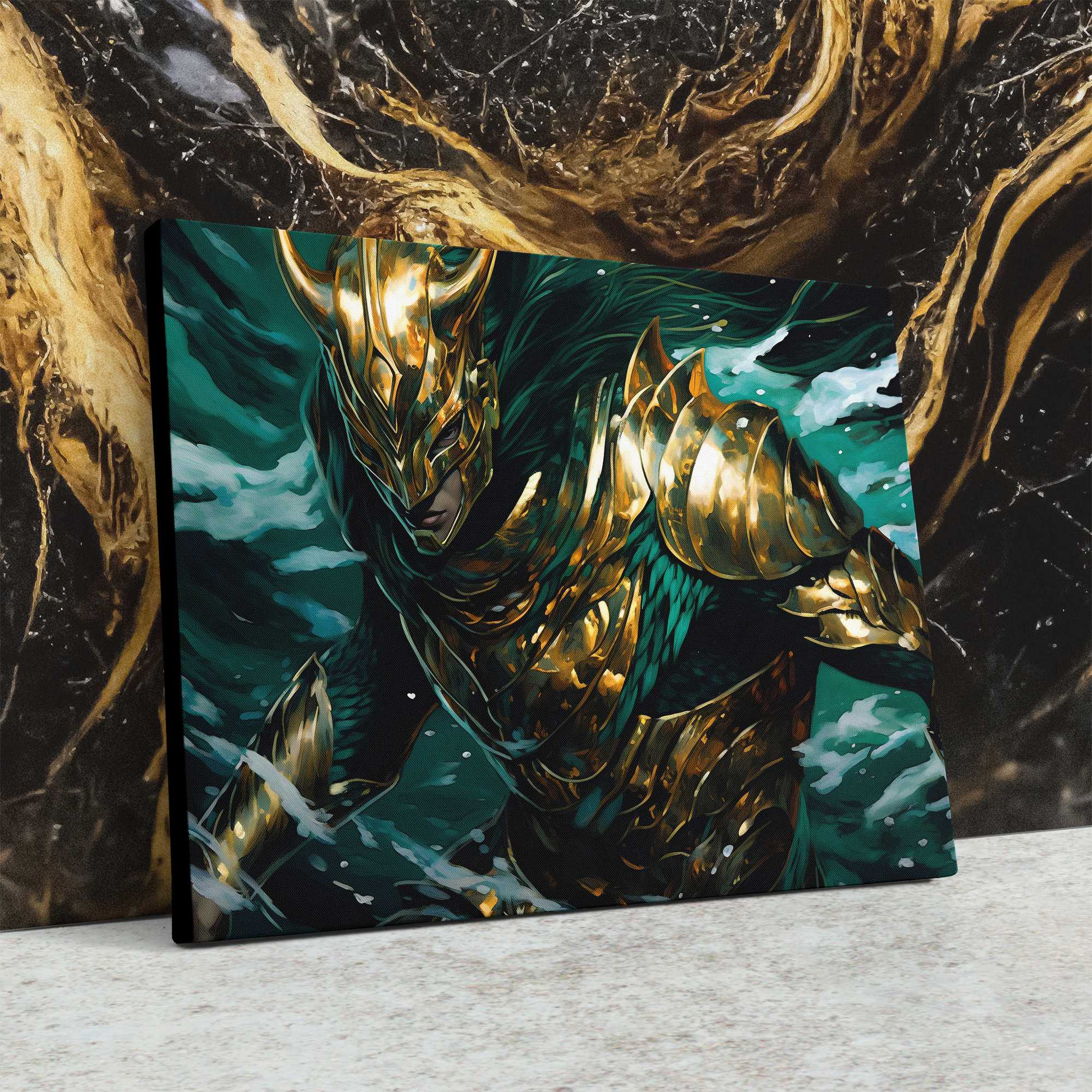 Emerald Warrior - Luxury Wall Art