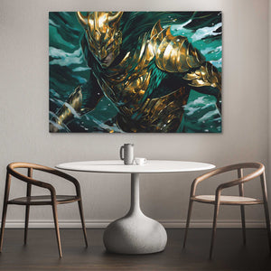 Emerald Warrior - Luxury Wall Art