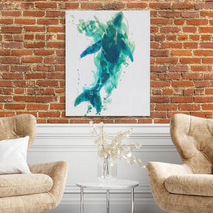 Emerald Whale - Luxury Wall Art