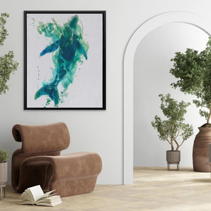 Emerald Whale - Luxury Wall Art