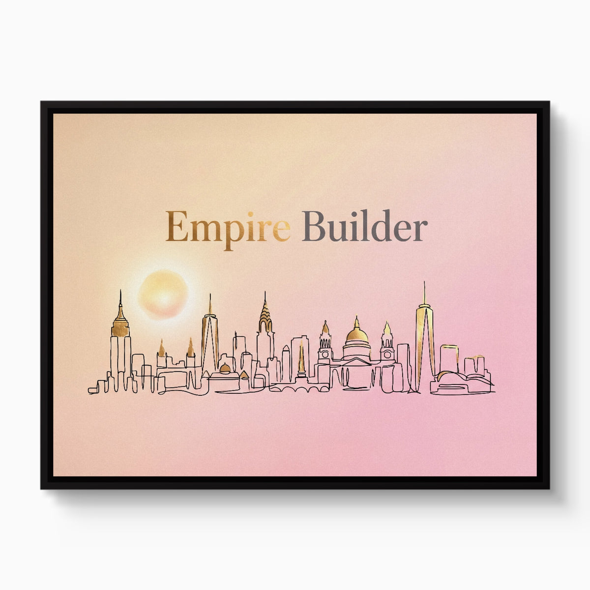 Empire Builder — empire builder white studio framed black