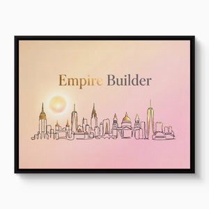 Empire Builder — empire builder white studio framed black
