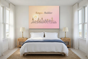 Empire Builder — empire builder bedroom with windows 1land flush print