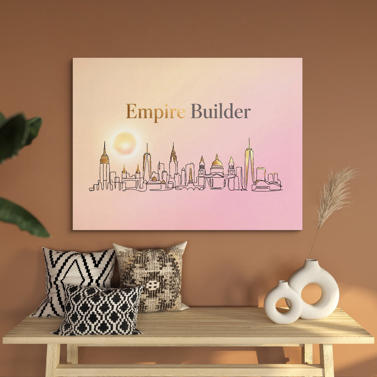 Empire Builder — empire builder sq bench wall 1land flush print