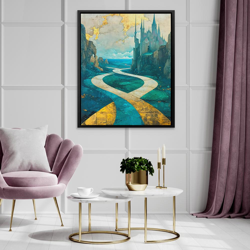 Enchanted Castle Pathway - Luxury Wall Art