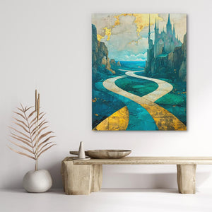 Enchanted Castle Pathway - Luxury Wall Art