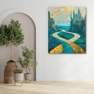 Enchanted Castle Pathway - Luxury Wall Art