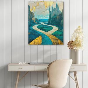 Enchanted Castle Pathway - Luxury Wall Art