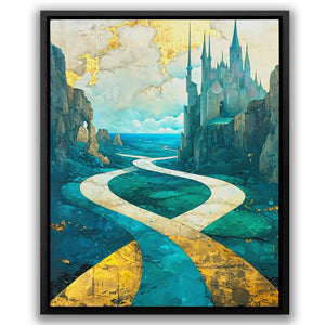 Enchanted Castle Pathway - Luxury Wall Art