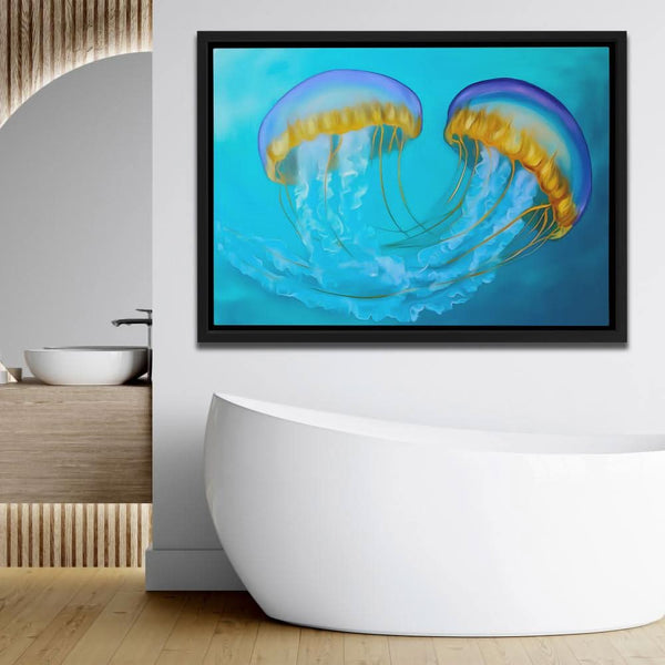 Entangled Jellyfish in a room