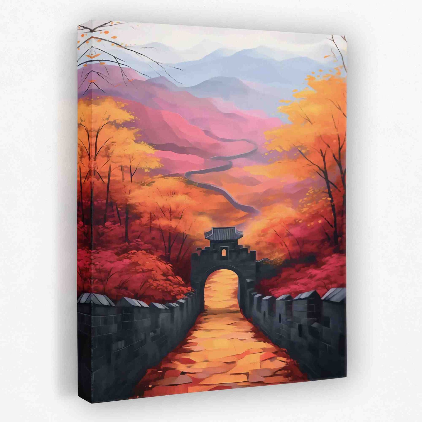 Enter the Great Wall - Architecture Canvas Wall Art
