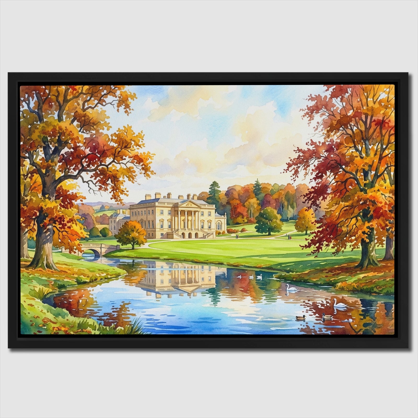 Estate Golden Landscape canvas wall art