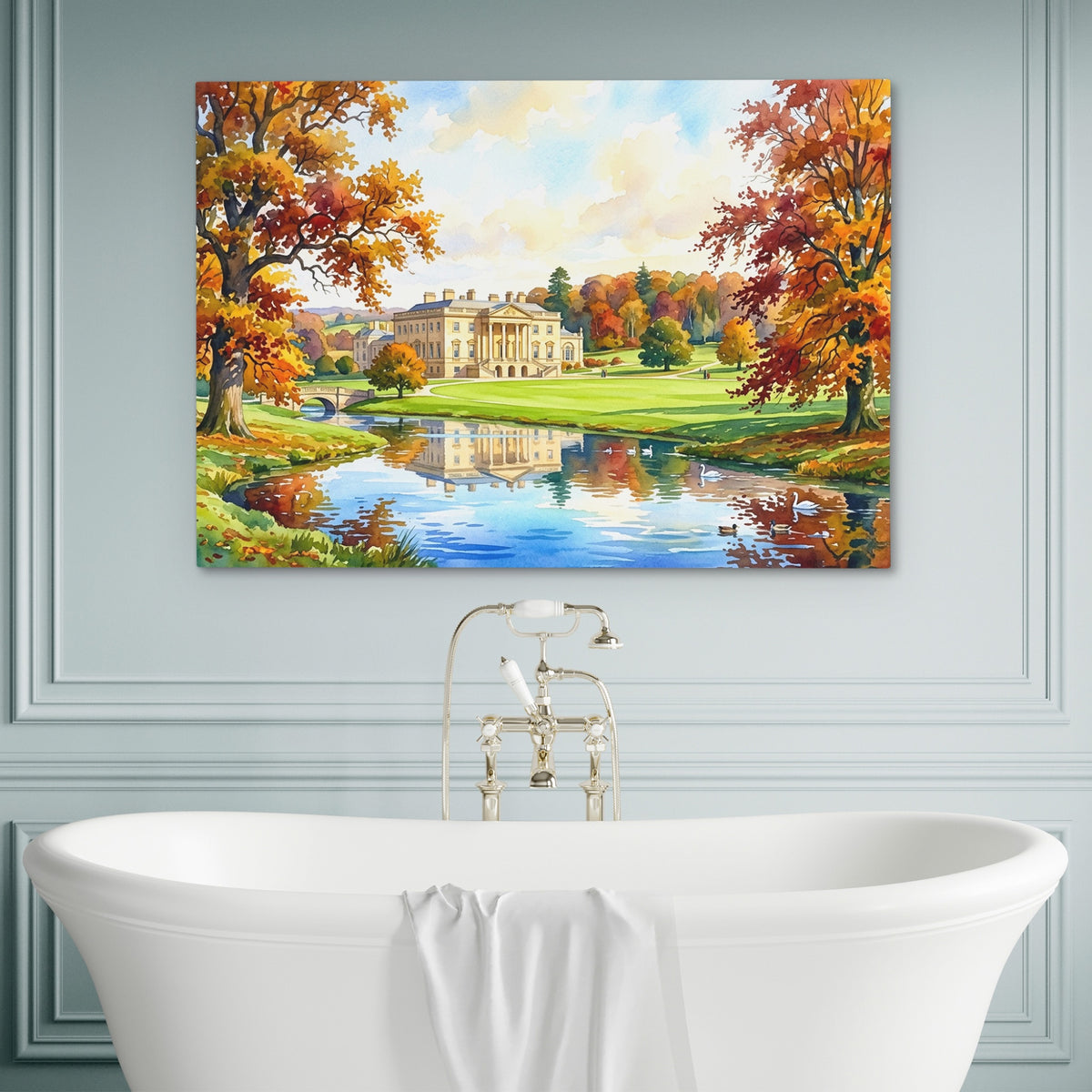 Estate Golden Landscape — Estate Golden Landscape Luxury Bathroom Wall 91