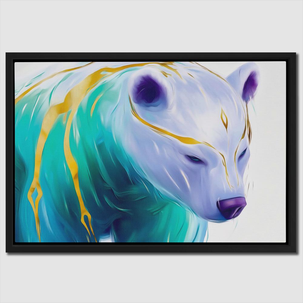 Ethereal Ice Bear - Luxury Wall Art