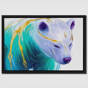 Ethereal Ice Bear - Luxury Wall Art