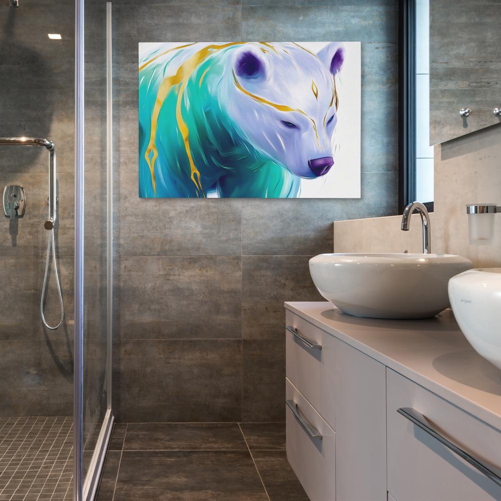 Ethereal Ice Bear - Luxury Wall Art