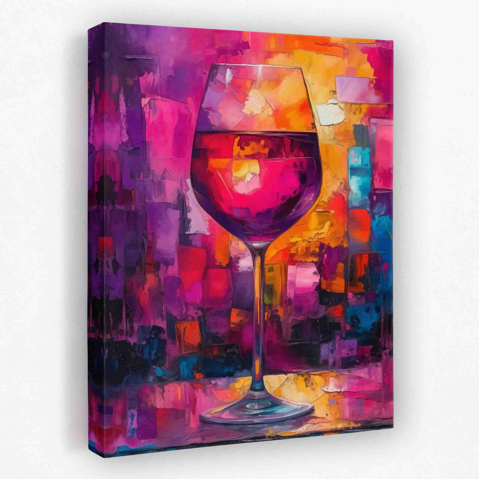 Evening Wine - Fuchsia Canvas Wall Art