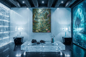 Excalibur Lady Moonlight — excalibur lady moonlight icicle unreal minimalist living room 1port flush print