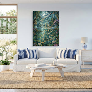 Excalibur Lady Moonlight — excalibur lady moonlight sq beach house 1port flush print