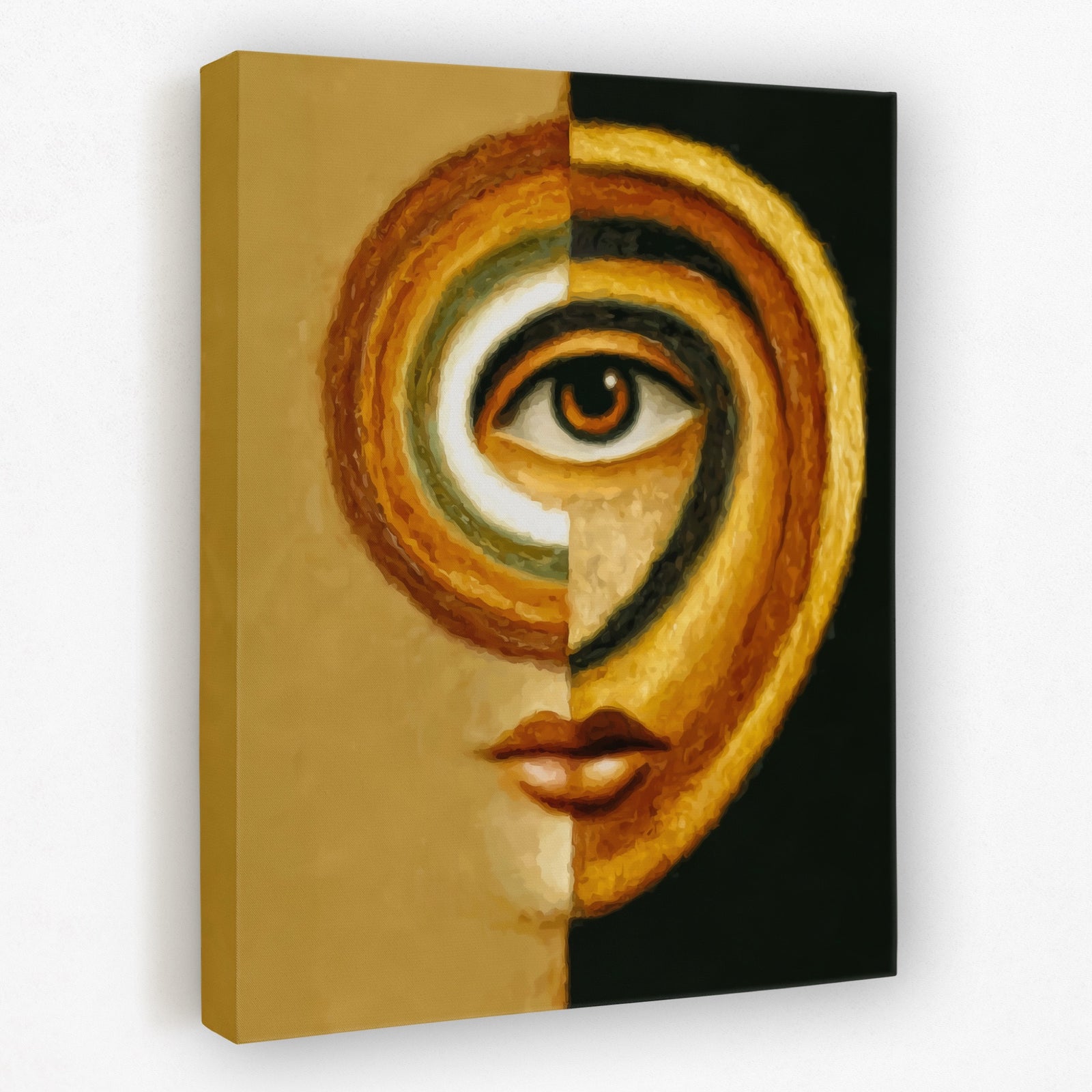 Eye Bauhaus Curves canvas wall art