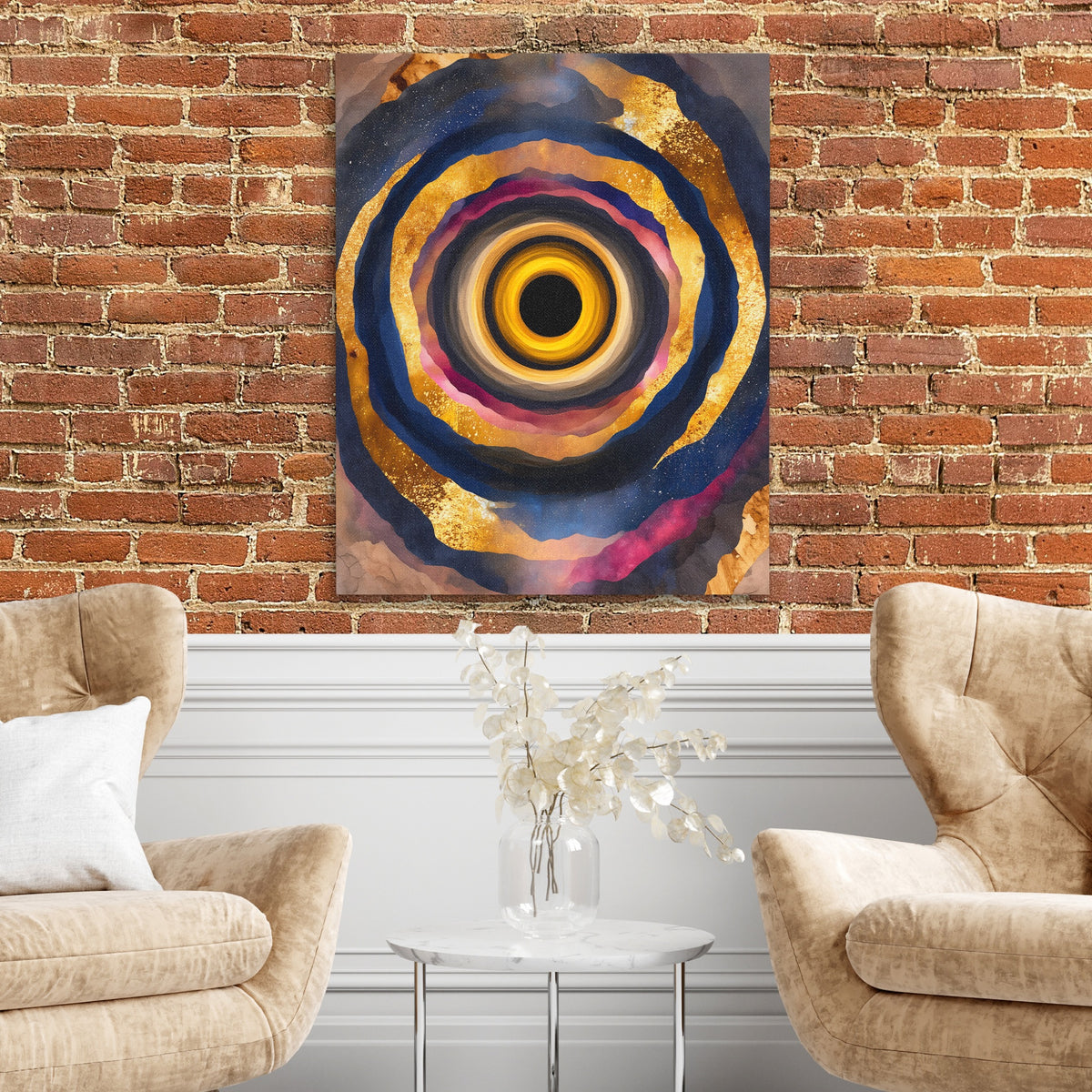 Eye Golden Rings — Eye Golden Rings Two Chairs and Brick Wall 314