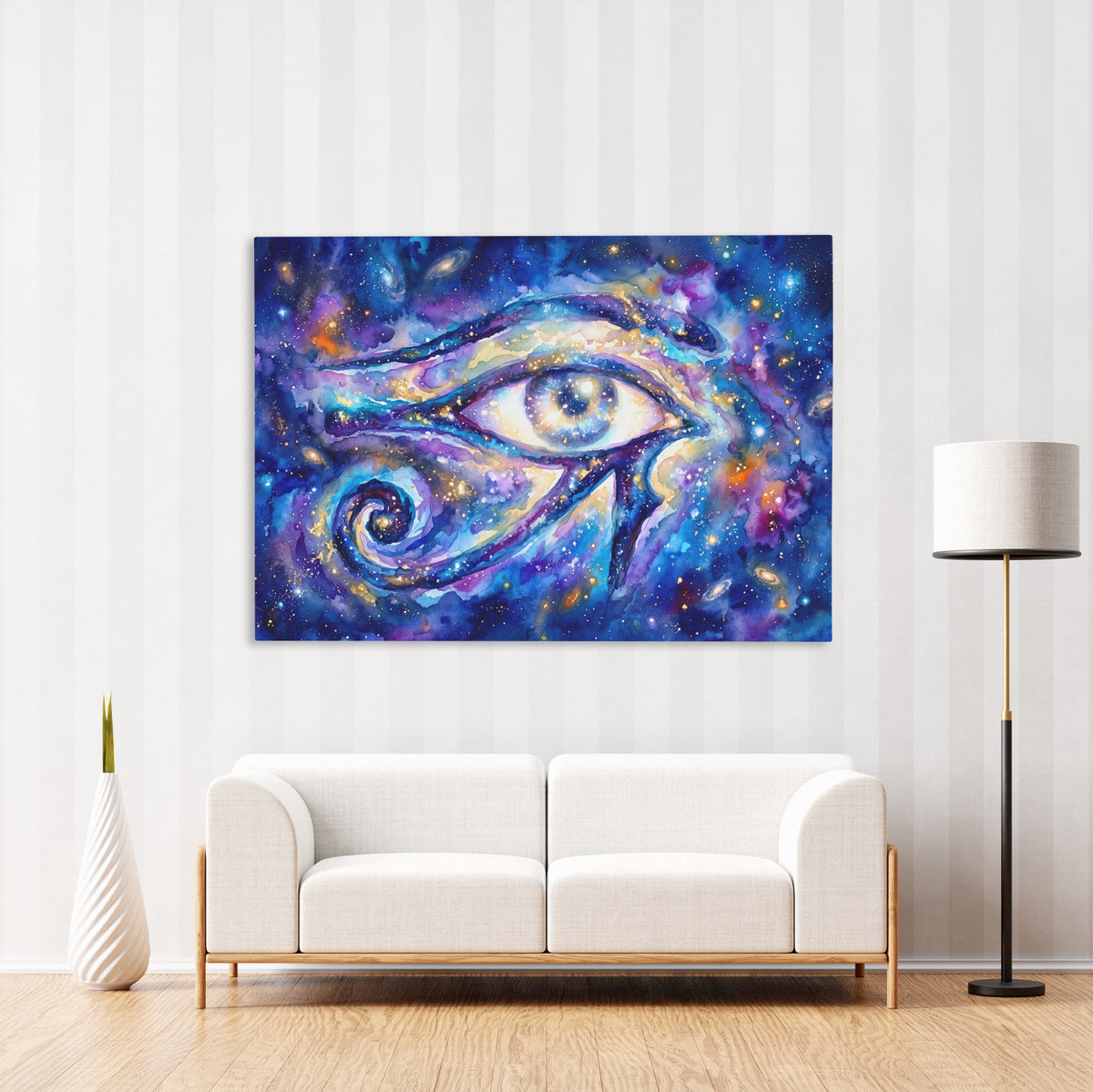 Eye Of Horus Starry — Eye Of Horus Starry New   Striped Wall Luxe 124