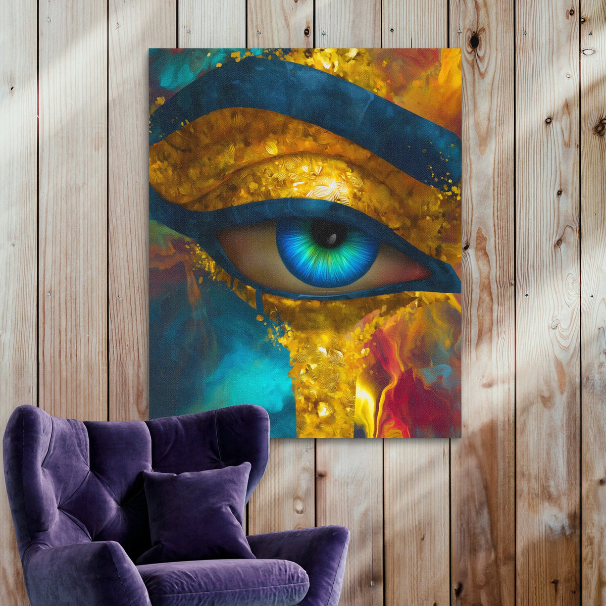 Eye's Liquid Awakening - Luxury Wall Art