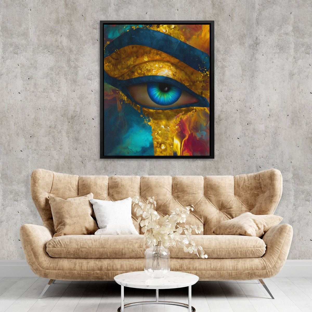 Eye's Liquid Awakening - Luxury Wall Art