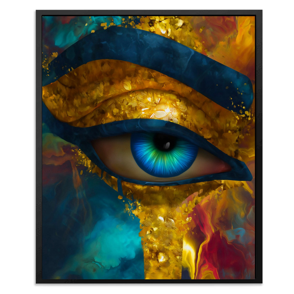 Eye's Liquid Awakening - Luxury Wall Art