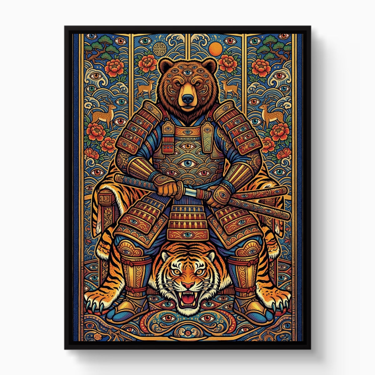 Eyes of the Samurai — eyes of the samurai white studio framed black