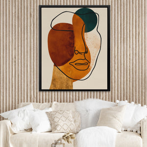 Face Ochre Composition — Face Ochre Composition Boojie Vibe Couch Close Up 3