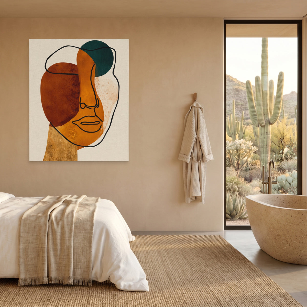 Face Ochre Composition — Face Ochre Composition Desert Home Port 27