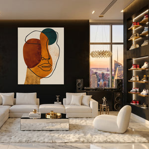 Face Ochre Composition — Face Ochre Composition Hype Beast Port 123