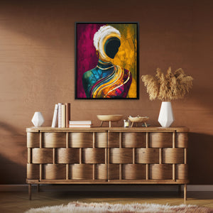 Faceless Golden Dreamer - Luxury Wall Art