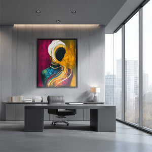 Faceless Golden Dreamer - Luxury Wall Art