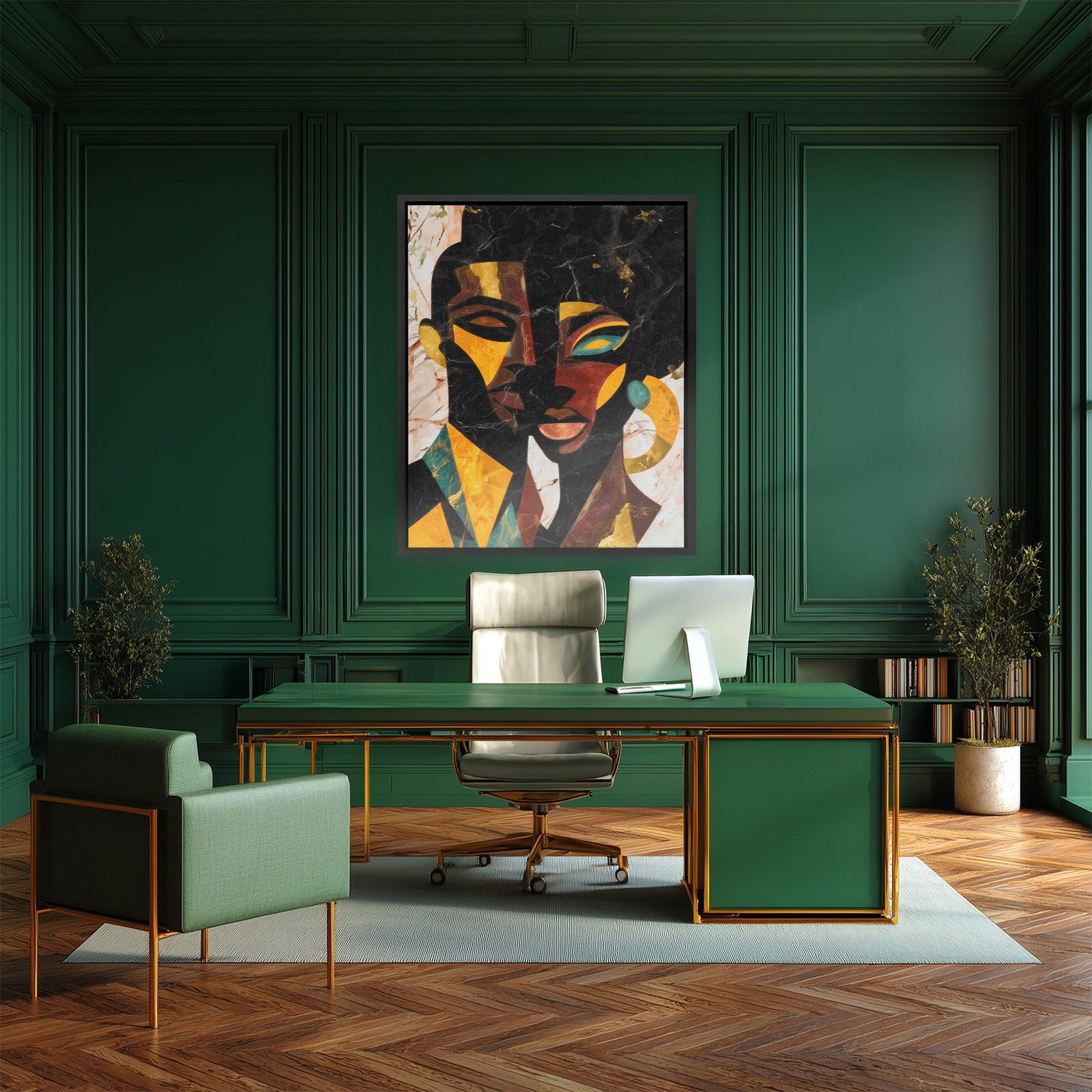 Faces Through Fragments - Luxury Wall Art