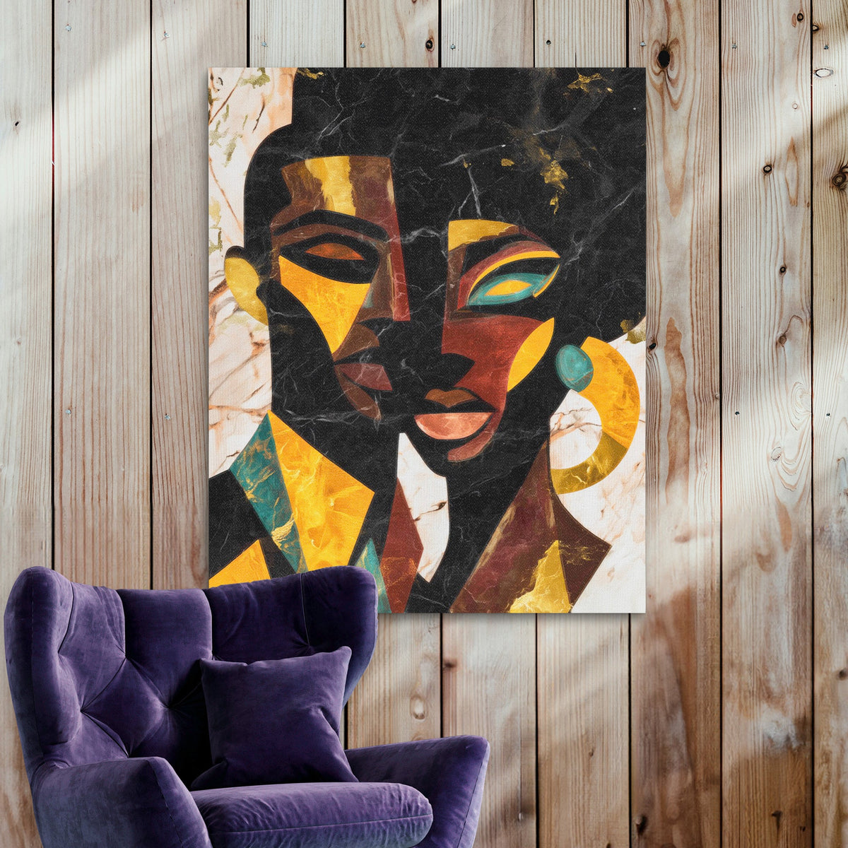 Faces Through Fragments - Luxury Wall Art