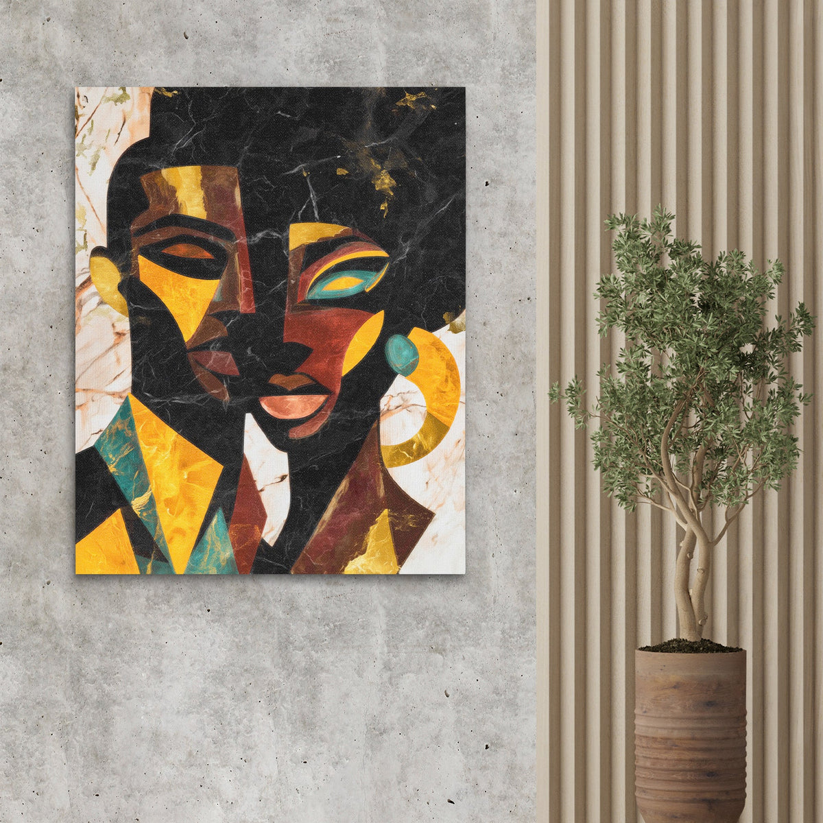 Faces Through Fragments - Luxury Wall Art