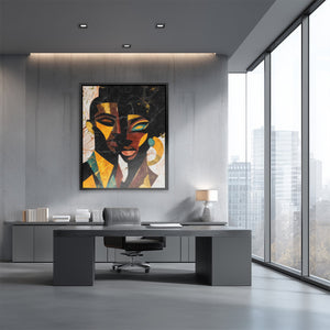 Faces Through Fragments - Luxury Wall Art