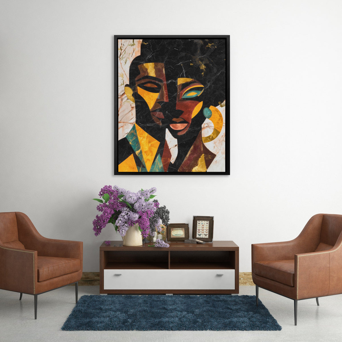 Faces Through Fragments - Luxury Wall Art