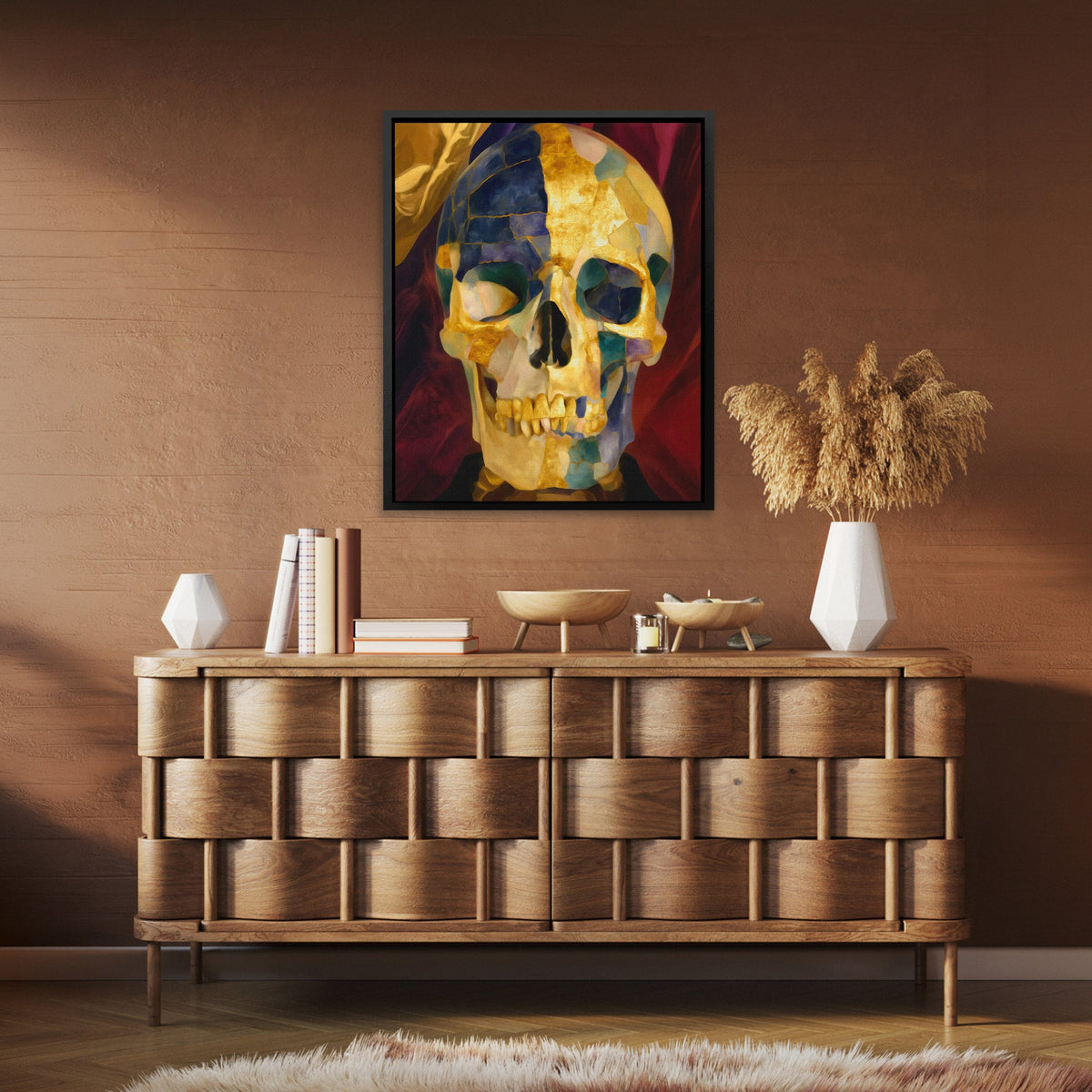 Faceted Death Portrait - Luxury Wall Art