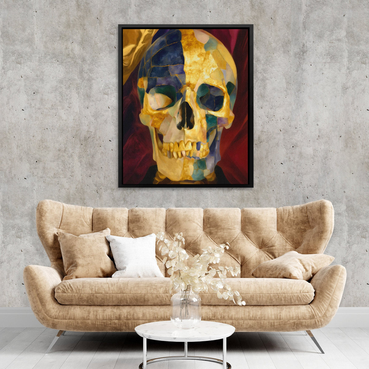Faceted Death Portrait - Luxury Wall Art