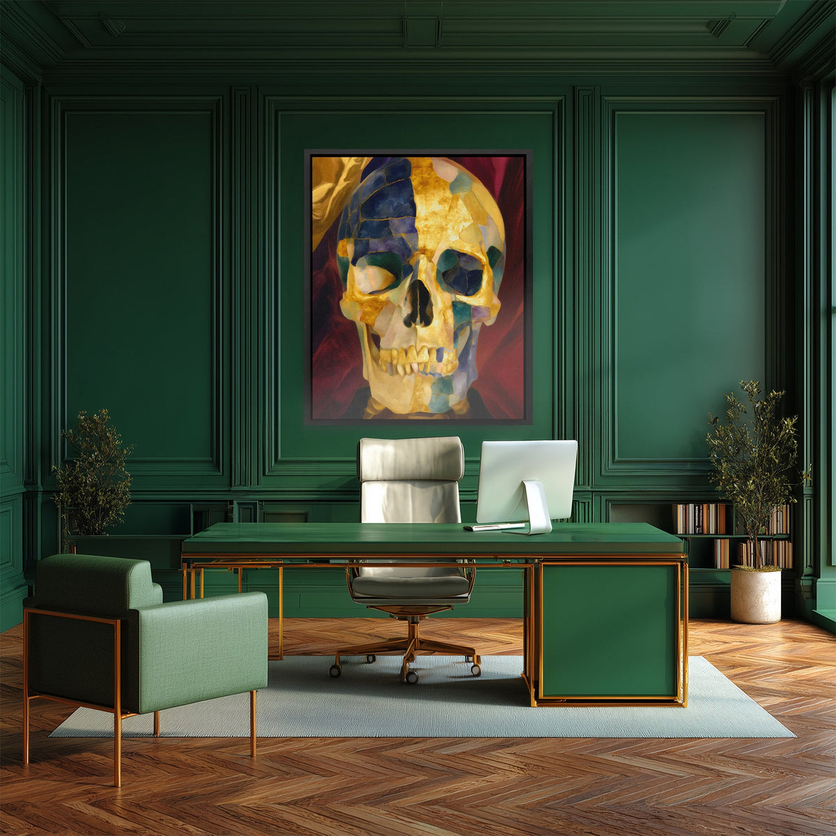 Faceted Death Portrait - Luxury Wall Art