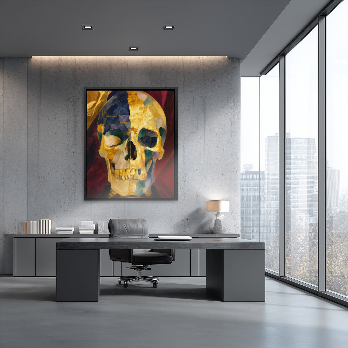 Faceted Death Portrait - Luxury Wall Art