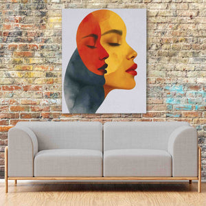 Facing Thought - Luxury Wall Art