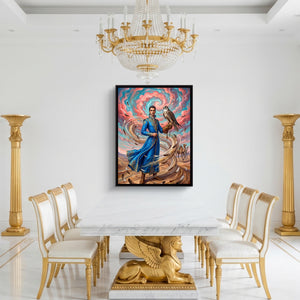 Falconer in Desert Wind - Luxury Wall Art