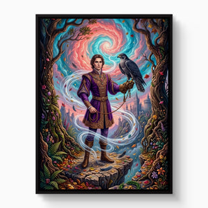 Falconer's Cloud Summit — falconer's cloud summit white studio framed black